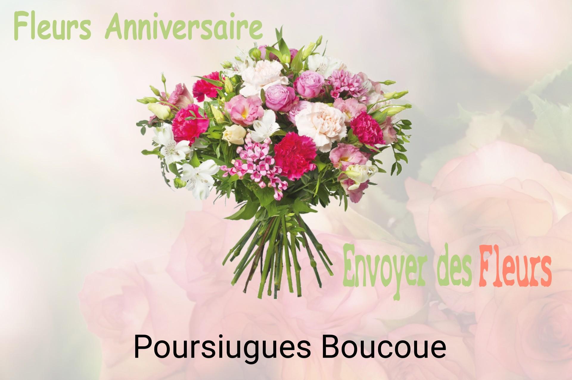 Bouquet de fleurs d’anniversaire livré à Poursiugues-Boucoue