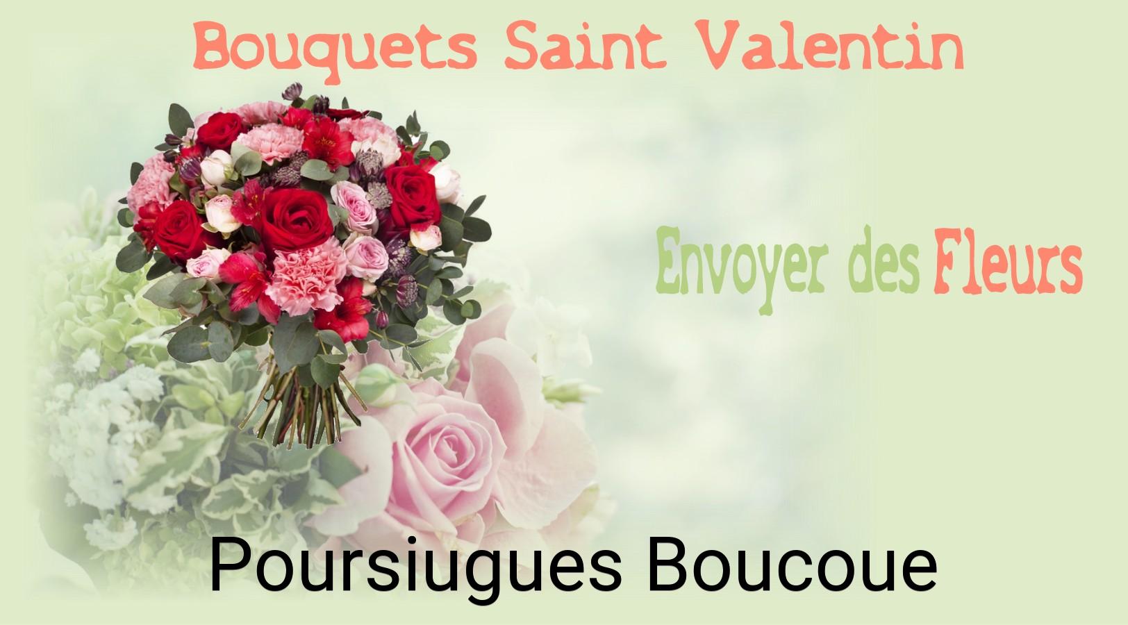 Roses de Saint-Valentin livrées à Poursiugues-Boucoue